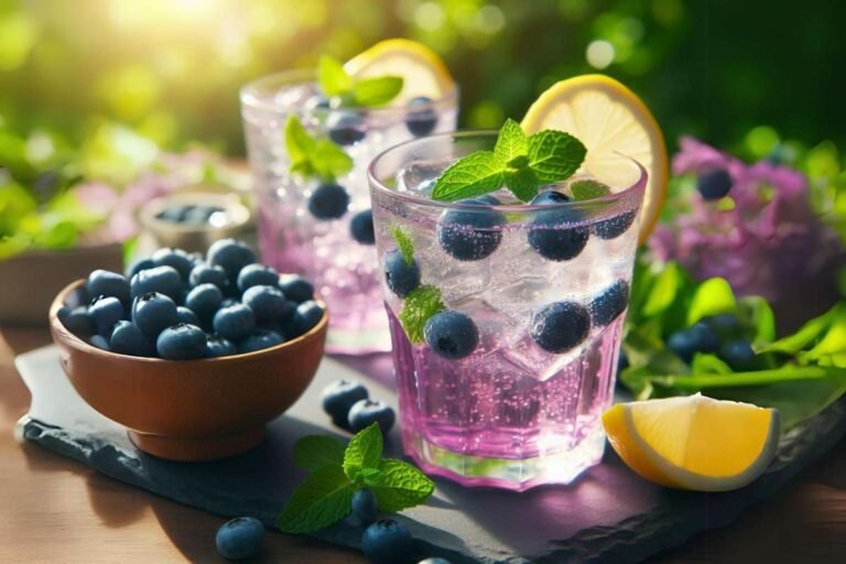 Easy Blueberry Infused Water Recipe & Benefits