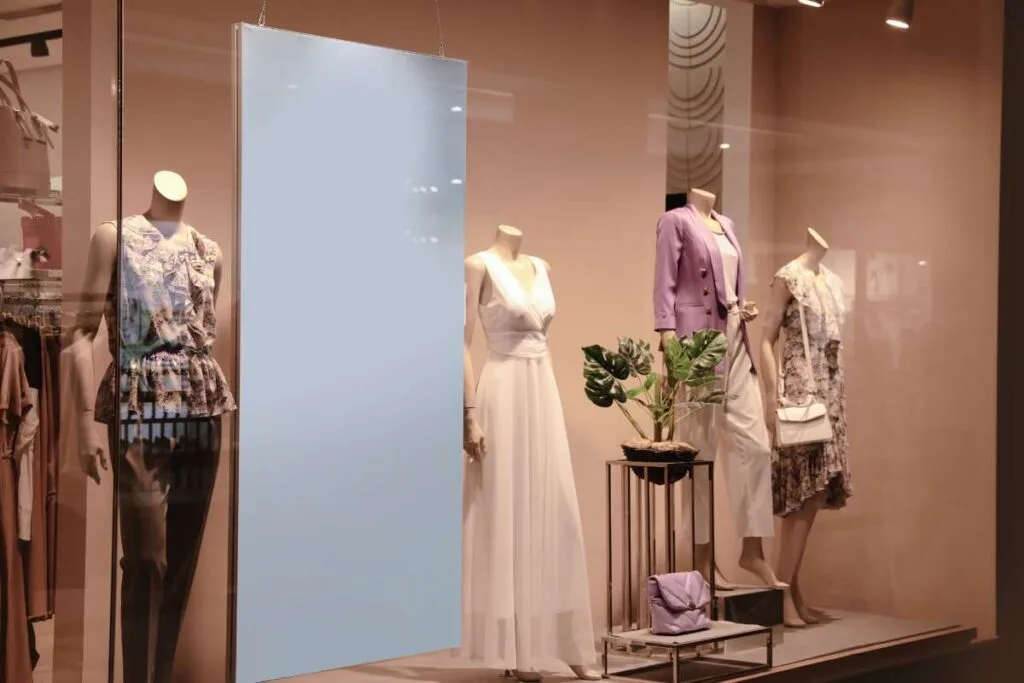 Beautiful outfits displayed on the mannequins, featuring elegant style, ready to inspire your next look