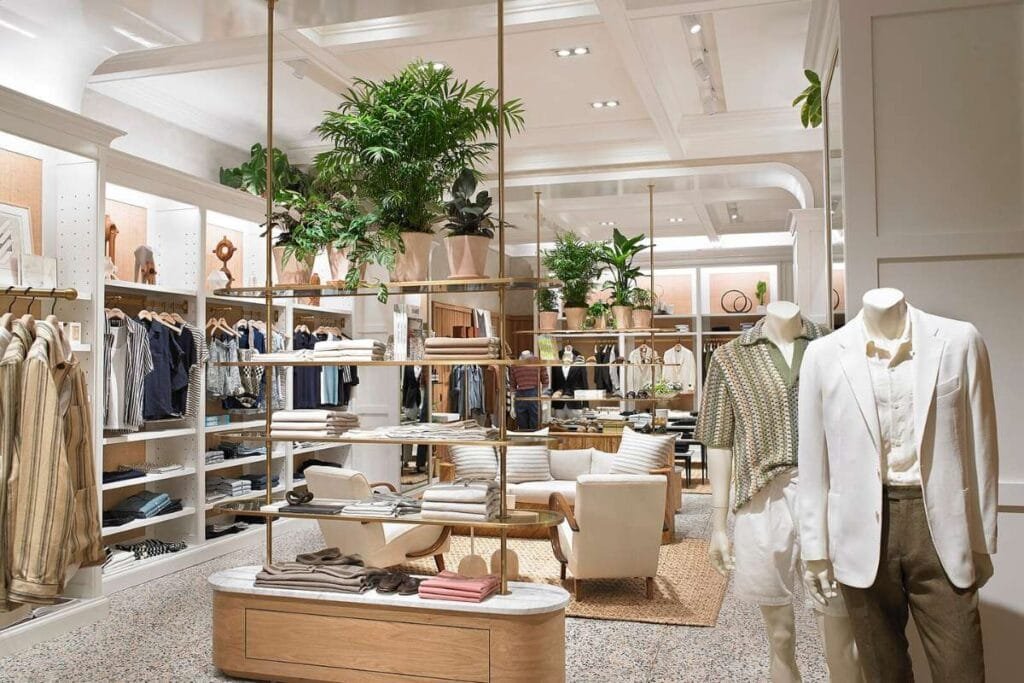 Inside Picture of Todd Snyder store