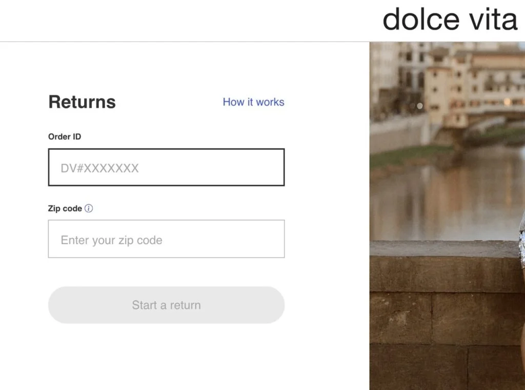Dolce Vita returns page