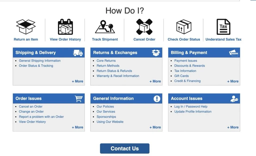 Help section on summit website