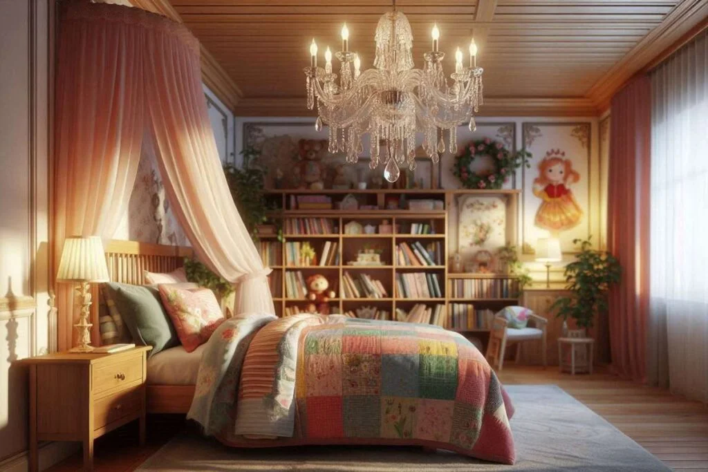 Large and beautiful chandelier