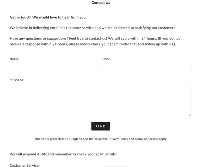 Commense contact form
