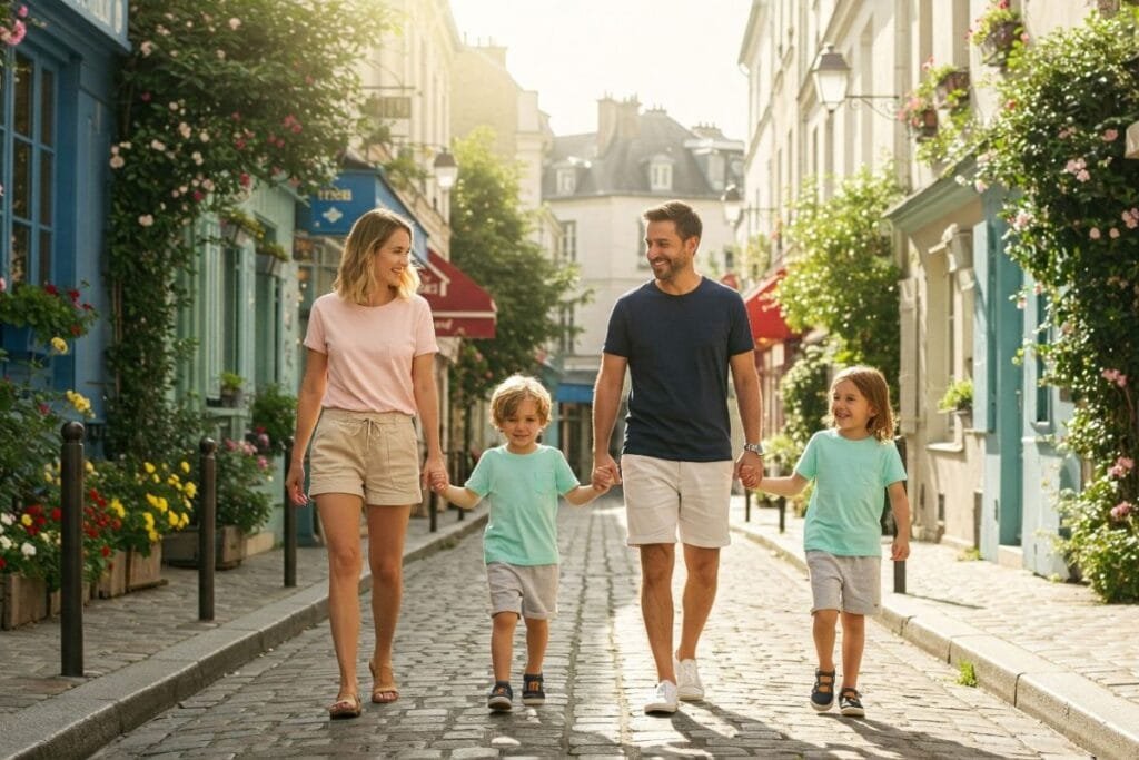Happy Family in smart casual cotton wear