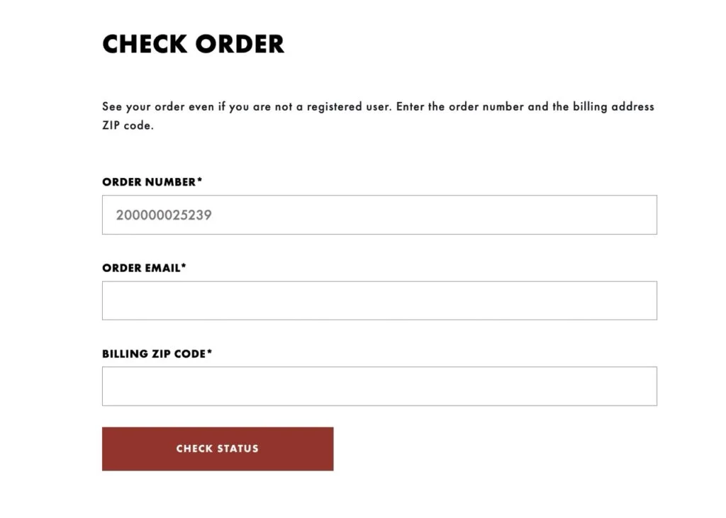 wrangler order look up page