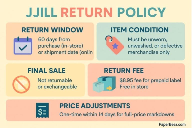 JJill return policy