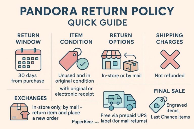 pandora return policy