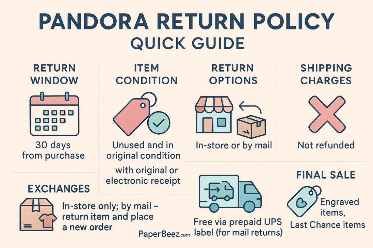 pandora return policy