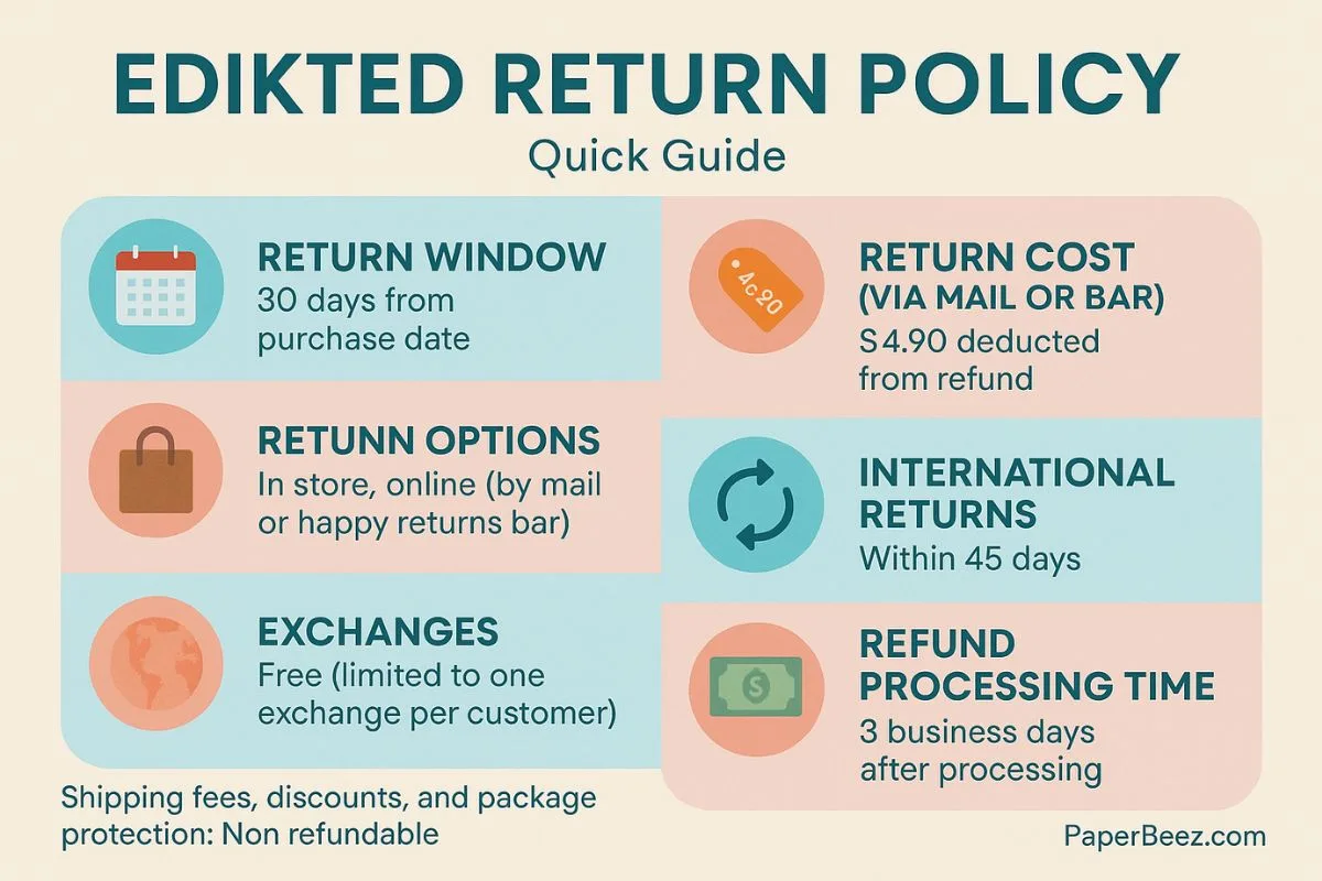 edikted return policy