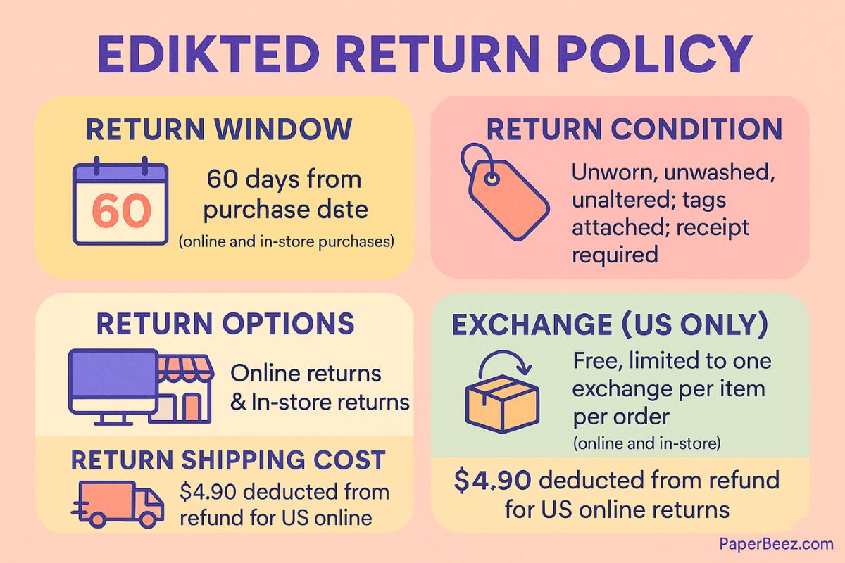 edikted return policy