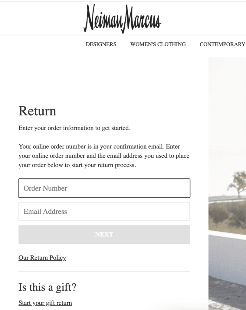 Neiman marcus return portal