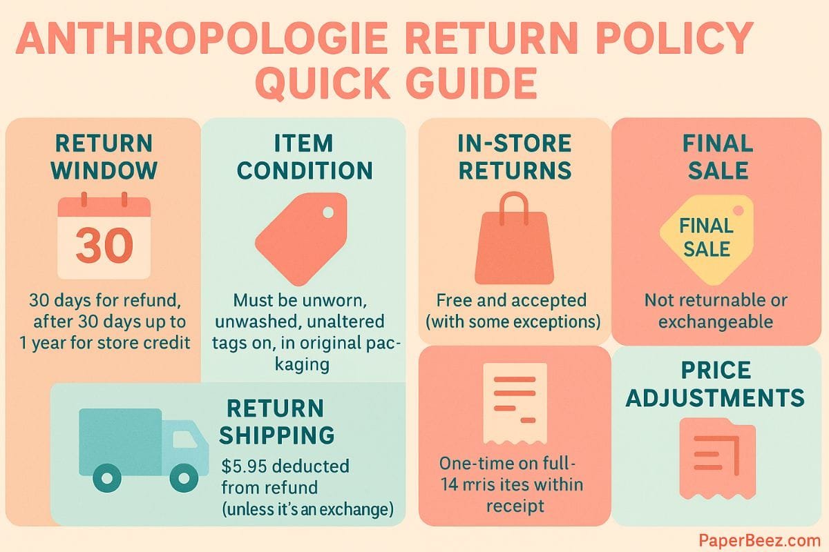 anthropologie return policy