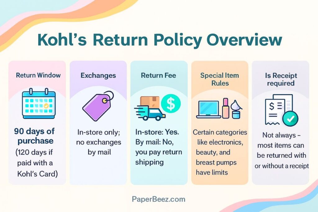 Kohls Return Policy: Simplified - PaperBeez