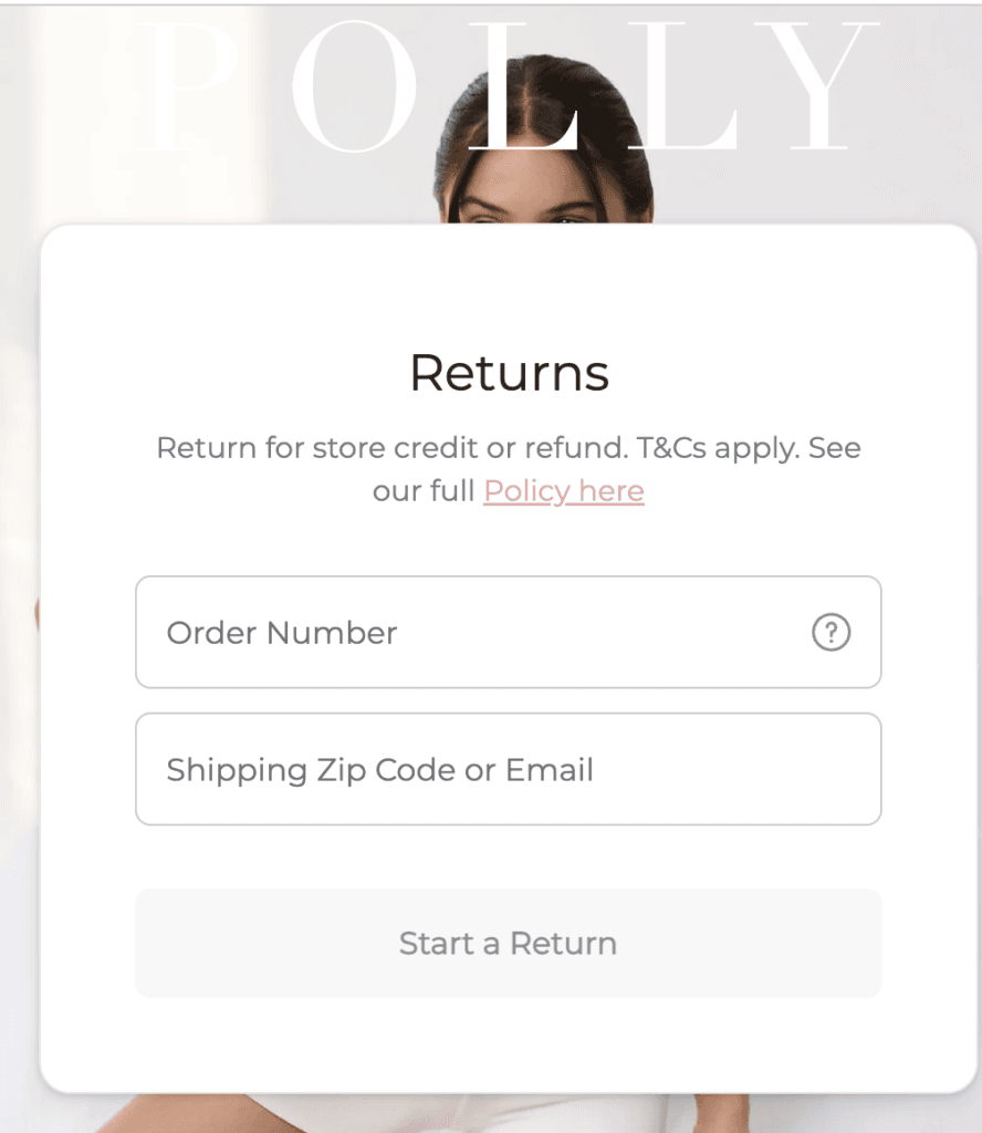 Oh Polly return portal