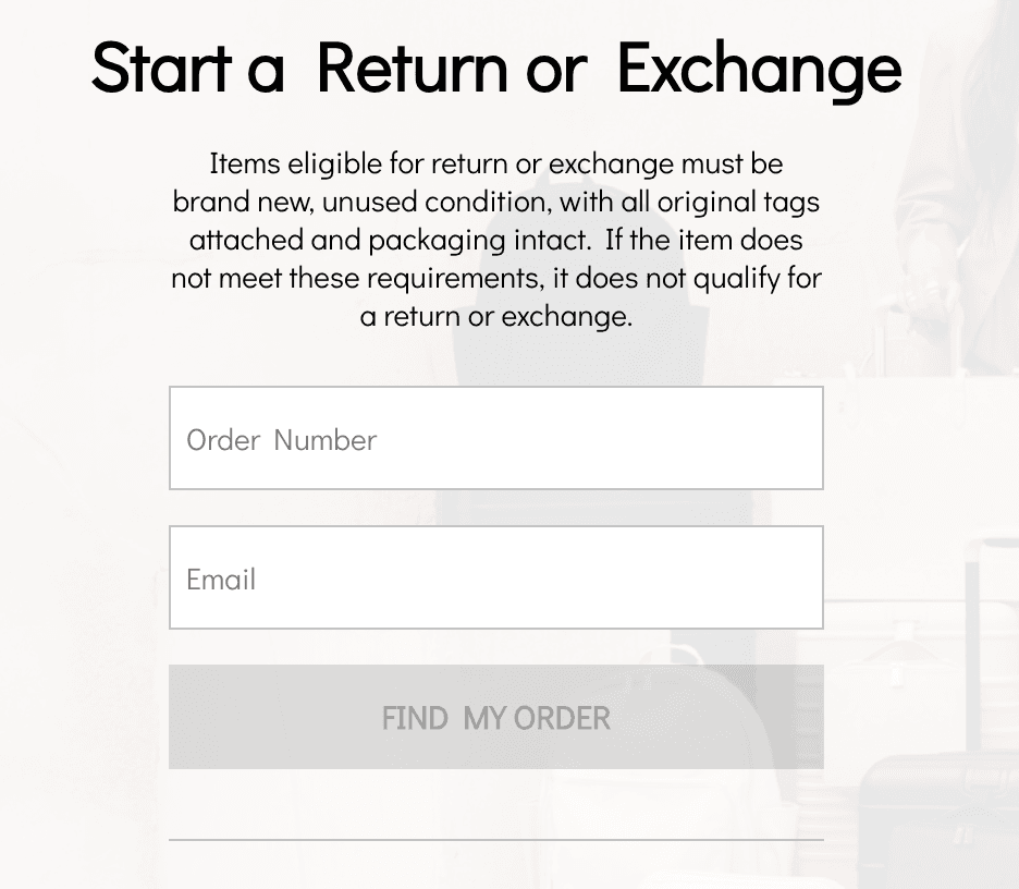 Beis Returns Page