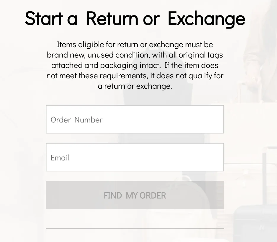 Beis Returns Page