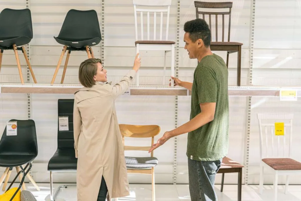 customers shopping at Ikea