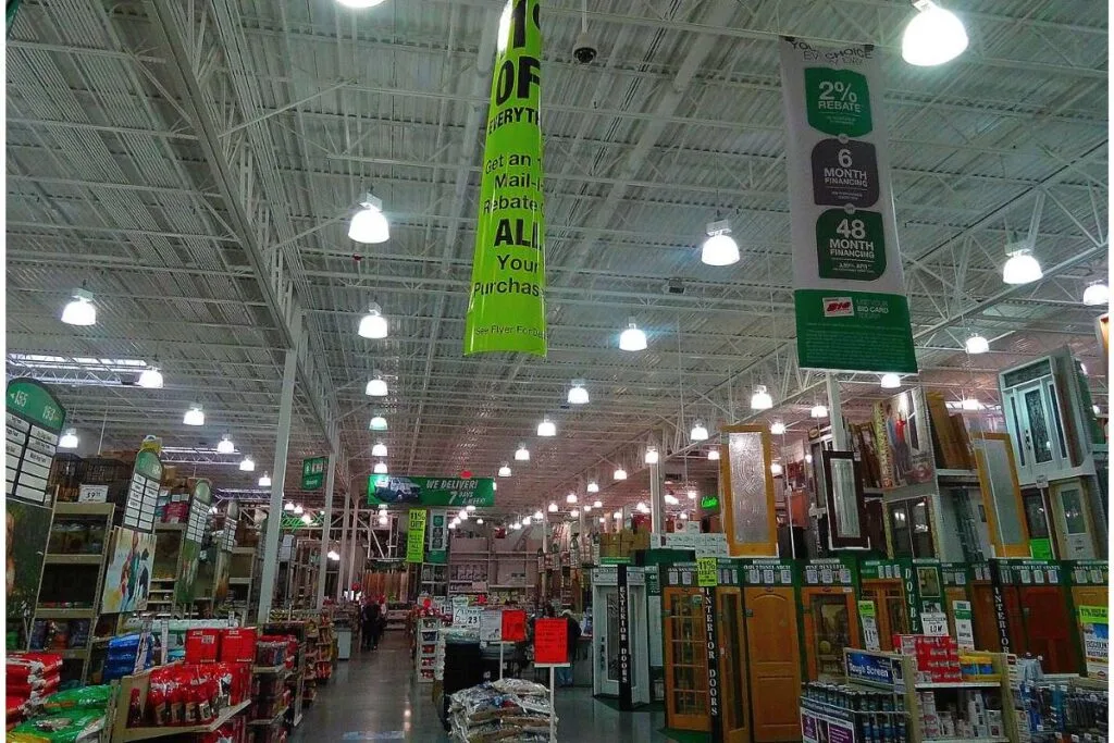 Inside picture of Menards