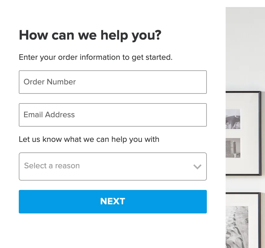 Container store returns page