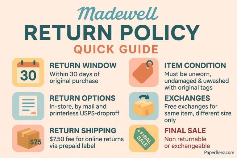 Madewell return policy