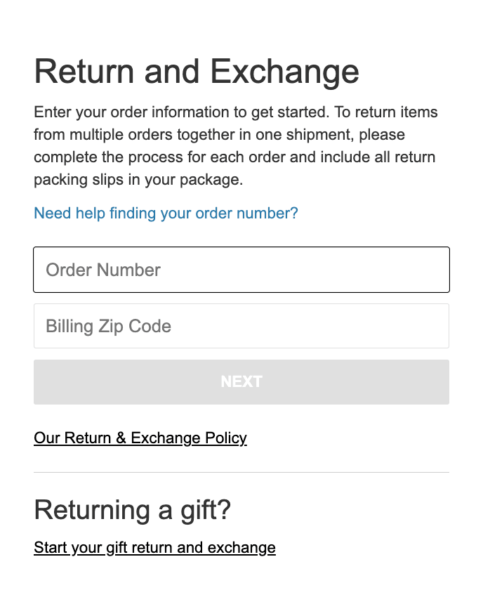 madewell returns portal